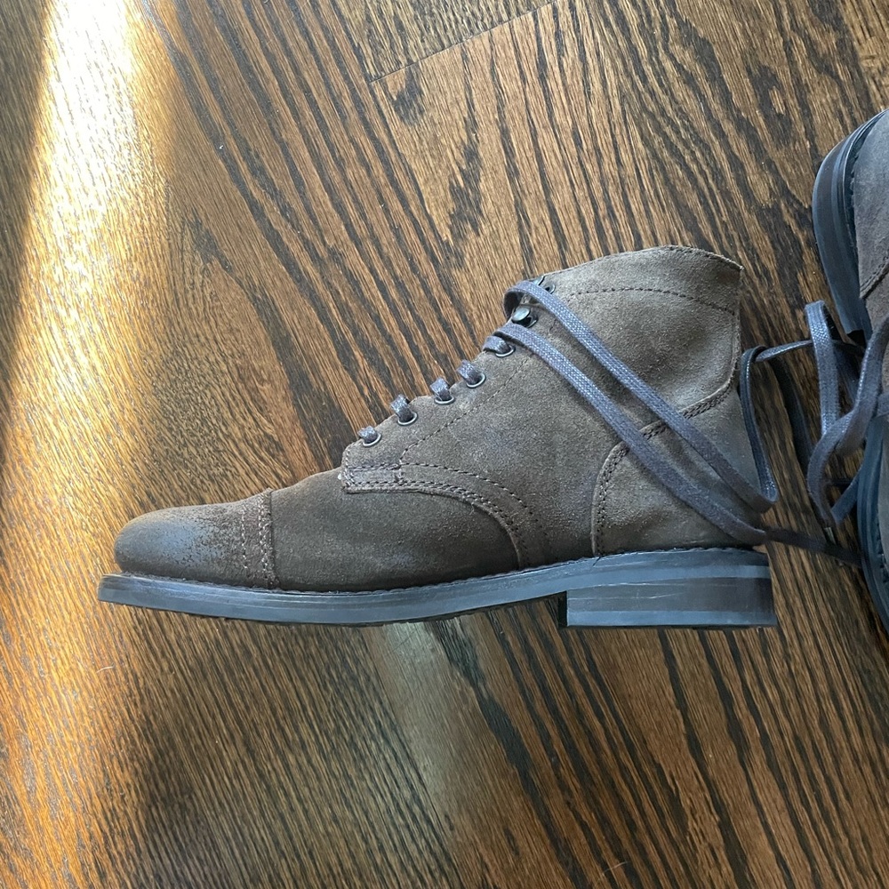 Thursday Boot Company Captain Dark Olive Suede - Picture 3 of 15